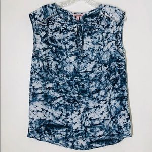 Juicy Couture tie dye sleeveless summer top blouse